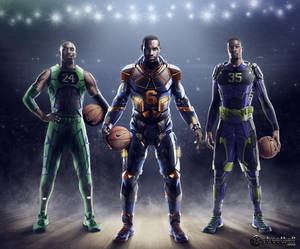 Lebron James – Superhero On The Court Wallpaper
