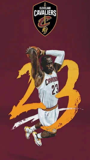 Lebron White Cleveland 23 Jersey Wallpaper