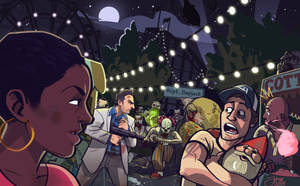 Left 4 Dead Party With Zombies Wallpaper