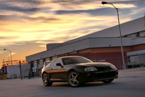 Legendary Black 1996 Toyota Supra Mk4 Wallpaper