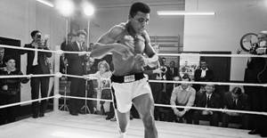 Legendary Boxer Muhammad Ali Training Wallpaper