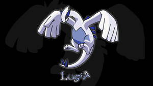 Legendary Pokemon Lugia In Amazing 2d Drawing Wallpaper