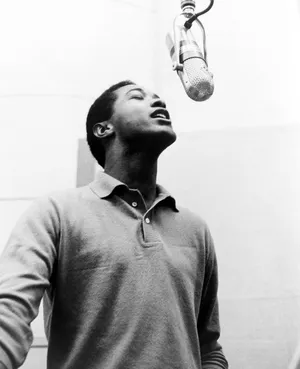 Legendary Soul Music Icon, Sam Cooke, In Recording Session Wallpaper
