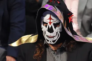 Legendary Wrestler La Parka In Action Wallpaper