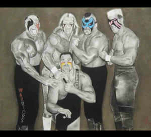 Legendary Wrestlers Artwork Wallpaper