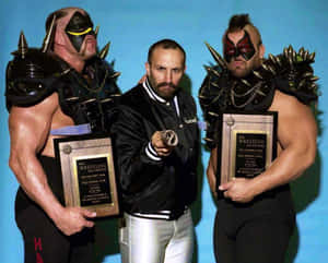 Legendary_ Wrestling_ Trio_with_ Awards Wallpaper