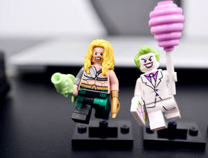 Lego Aquaman And Joker Minifigures Wallpaper