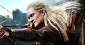 Legolas The Elven Warrior In Lord Of The Rings Wallpaper