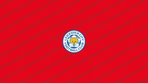 Leicester City Red Striped Wallpaper