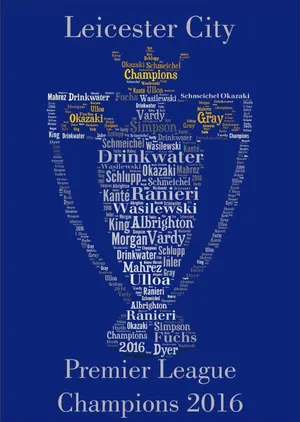 Leicester City Word Trophy Wallpaper