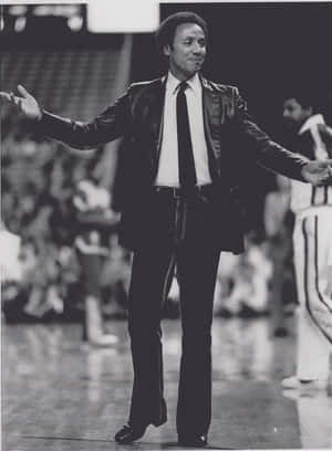 Lenny Wilkens As A Coach Wallpaper