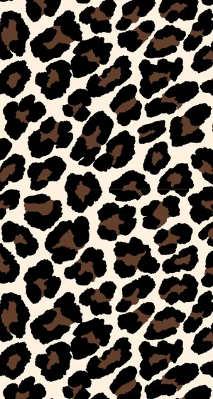 Leopard Print Coffee And Cream Wallpaper
