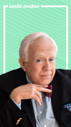 Leslie Jordan Green Frame Background Wallpaper