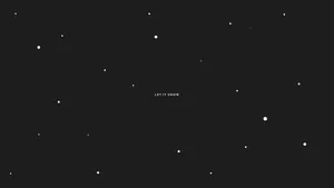 Let It Snow Dark Aesthetic Wallpaper