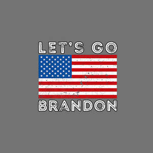 Let's Go Brandon Gray Digital Art Wallpaper