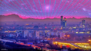 Let The '80s Vibe Shine In With This Vibrant Neon Wallpaper. Wallpaper