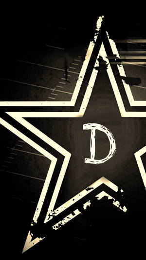 Letter D Inside A Star Wallpaper