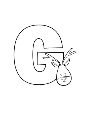 Letter G Giraffe Wallpaper