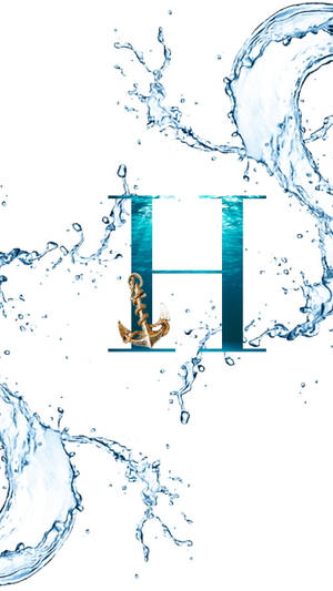 Letter H Metal Anchor Wallpaper