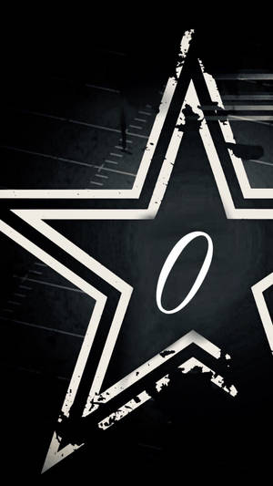 Letter O Star Grunge Design Wallpaper