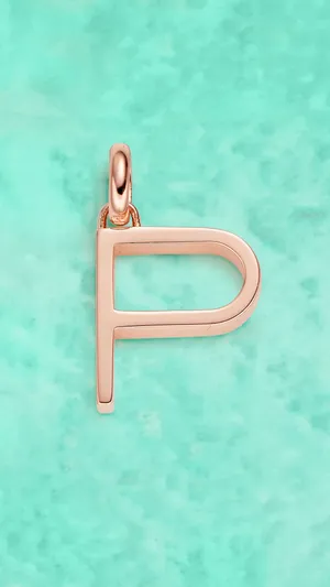 Letter P Light Pink Wallpaper