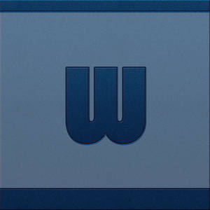 Letter W In Denim Wallpaper