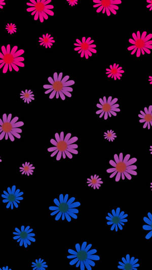 Lgbt Bisexual Themed Daisies Wallpaper