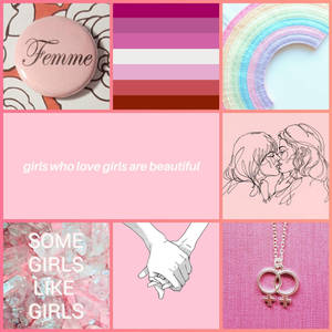 Lgbt Lesbian Collage Aesthetic Wallpaper