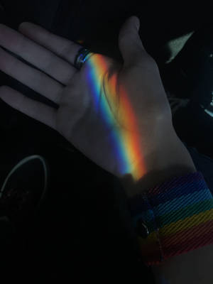 Lgbt Rainbow Reflection Wallpaper