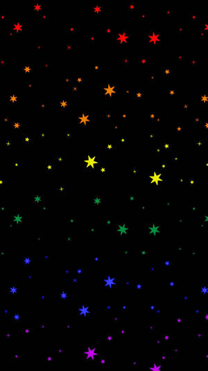 Lgbt Rainbow Stars Art Wallpaper