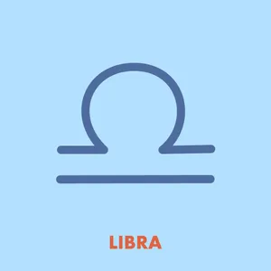 Libra Blue Symbol Wallpaper
