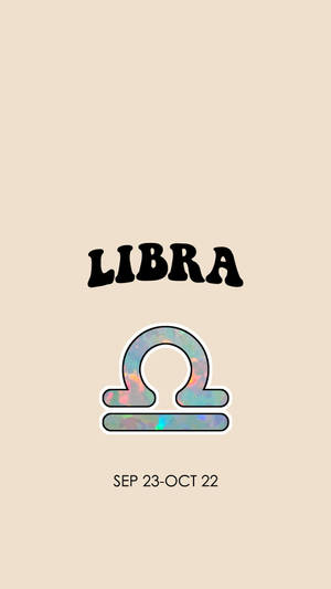 Libra Zodiac Holographic Wallpaper