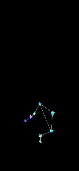 Libra Zodiac Negative Art Wallpaper