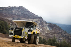 Liebherr Cool Truck In A Site Wallpaper