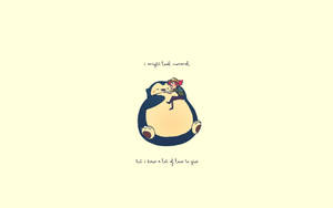 Life Is Sweet With A Snorlax In It! Wallpaper