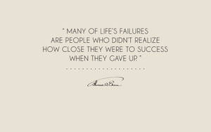 Life's Failures Quotes Desktop Wallpaper