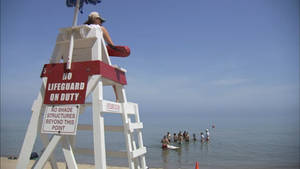 Lifeguard Beach Patrol On Duty Wallpaper