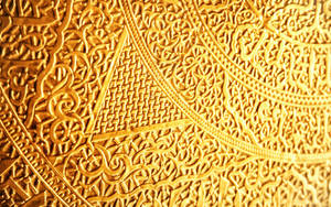 Ligature Gold Foil Wallpaper