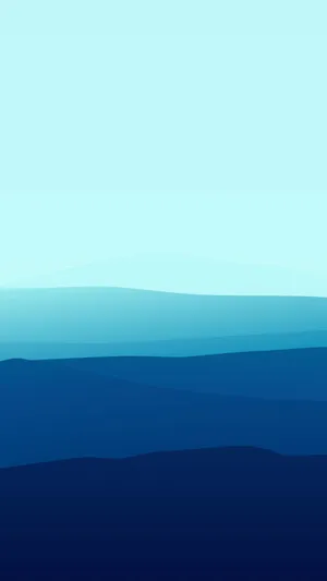 Light Blue Phone Gradient Mountains Wallpaper