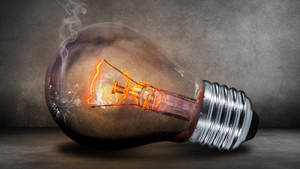 Light Bulb Smoke Uhd Wallpaper