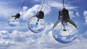 Light Bulbs In The Sky Wallpaper