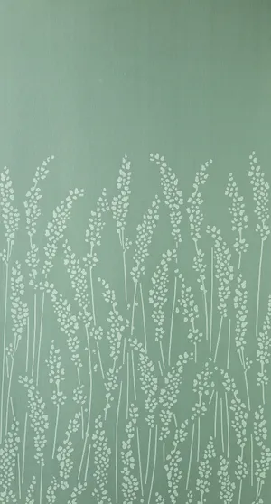 Light Green Aesthetic Feather Grass Wallpaper