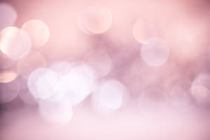 Light Pink Aesthetic Blurry Lights Wallpaper