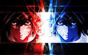 Light Yagami, The Protagonist Of Death Note, With The Eponymous Notebook And Characteristic Japanese Media Aesthetic. Wallpaper