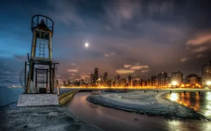 Lighthouse In Chicago Wallpaper