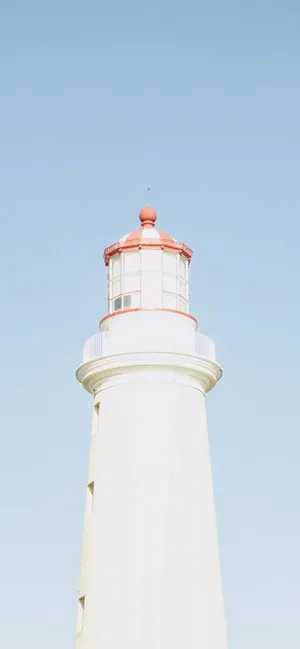 Lighthouse Light Blue Aesthetic Iphone Wallpaper