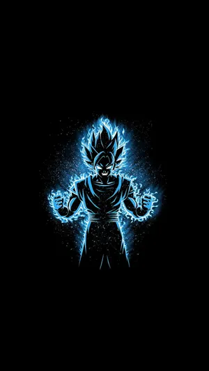 Lighting Blue Goku Black Pfp Wallpaper