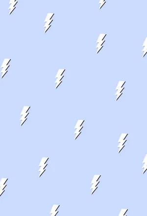 Lightning Bolts On A Blue Background Wallpaper