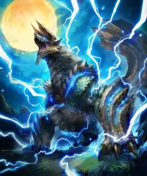 Lightning Dragon Illustration Wallpaper