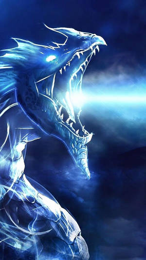 Lightning Dragon Open Mouth Wallpaper